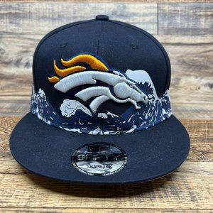 NFL Denver Broncos Mens Baseball Hat Navy Snapback Adjustable 59Fifty Football